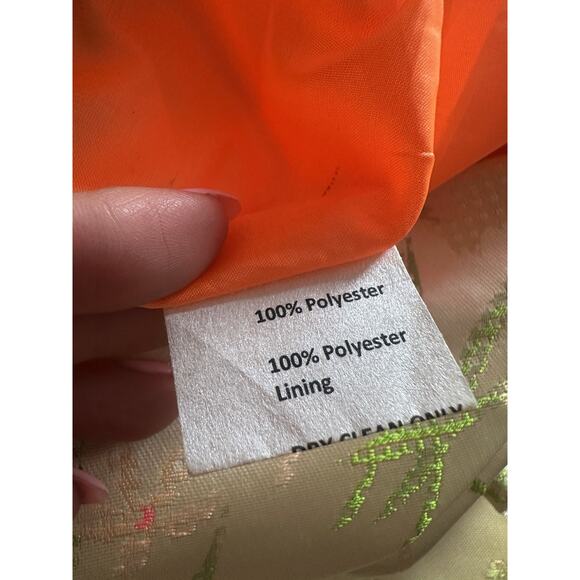 Sara Campbell Size 14 Satin Silky Neon Floral Dress - Picture 4 of 8